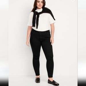 ⭐️40% Off⭐️ Old Navy Mid-Rise Rockstar Super-Skinny Black Jeans